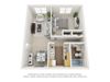1 Bedroom 1 Bath Floor Plan
